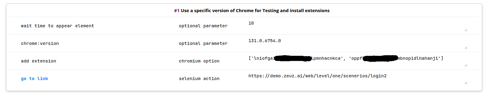 Web automation - add multiple extensions via extension ID from Chrome Web Store