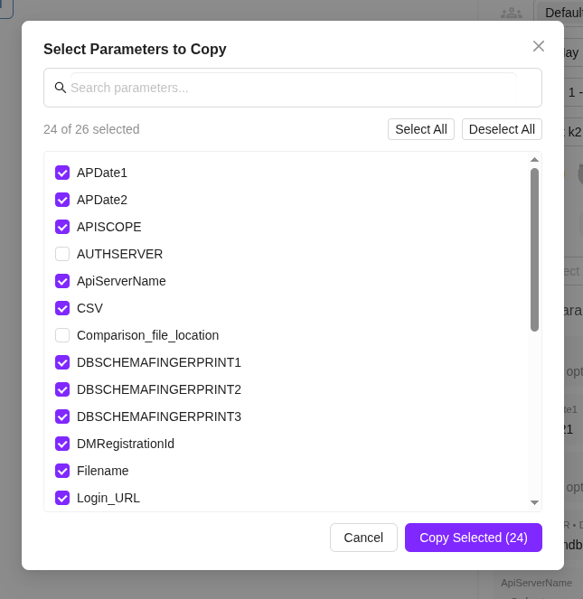 copy-run-time-parameter