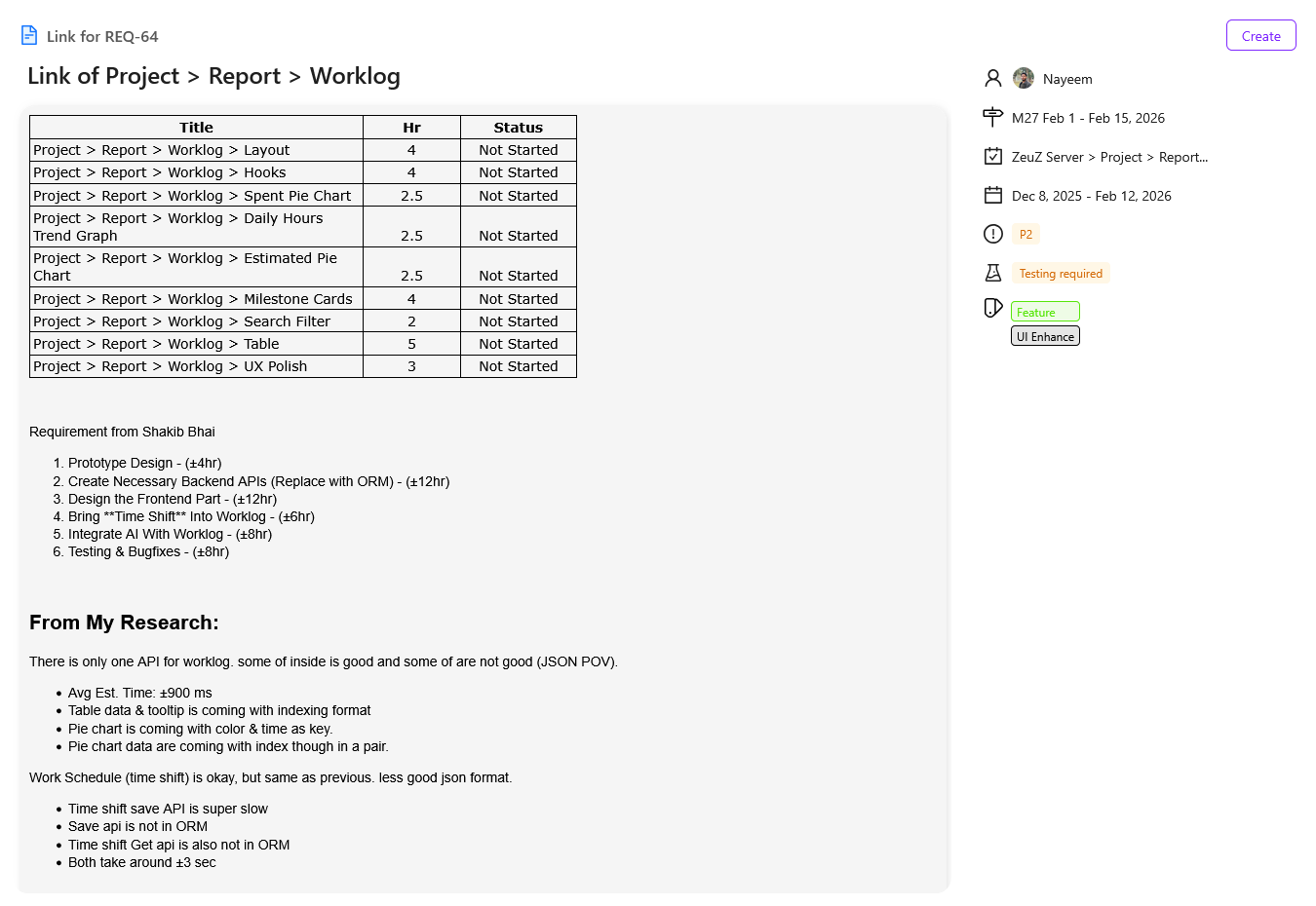 Create Link Workflow